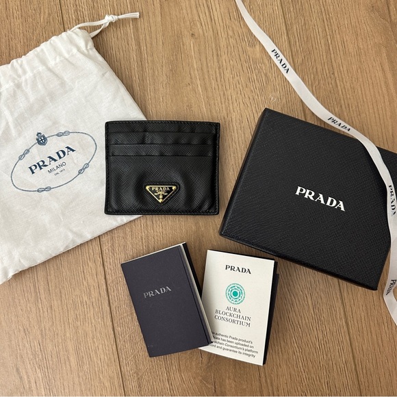 Prada Saffiano Leather Card Holder - Picture 3 of 3